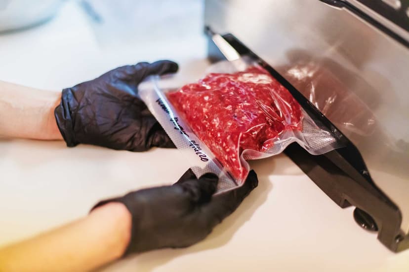 Embalagens a vácuo lisas para conservação de alimentos