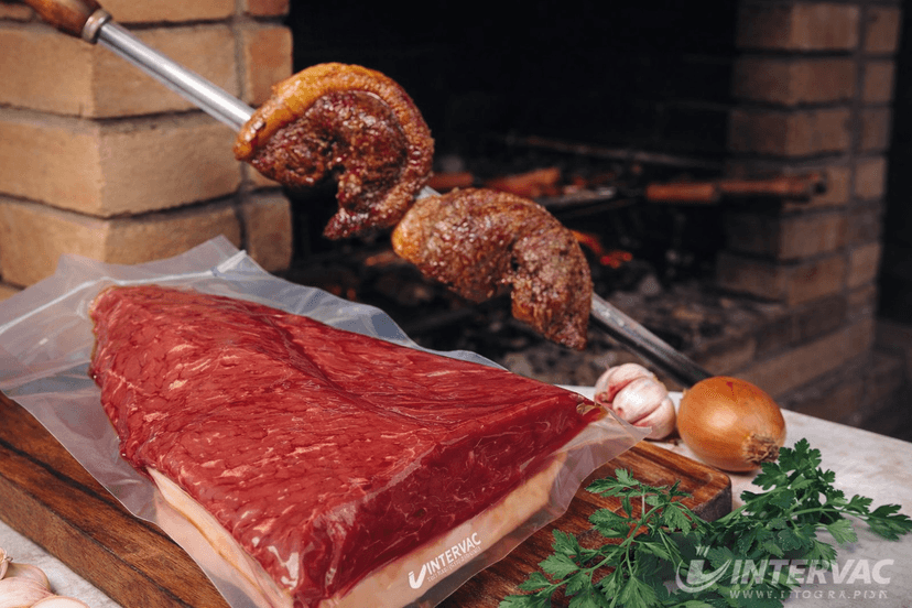 Embalagens a vácuo lisas para conservação de alimentos